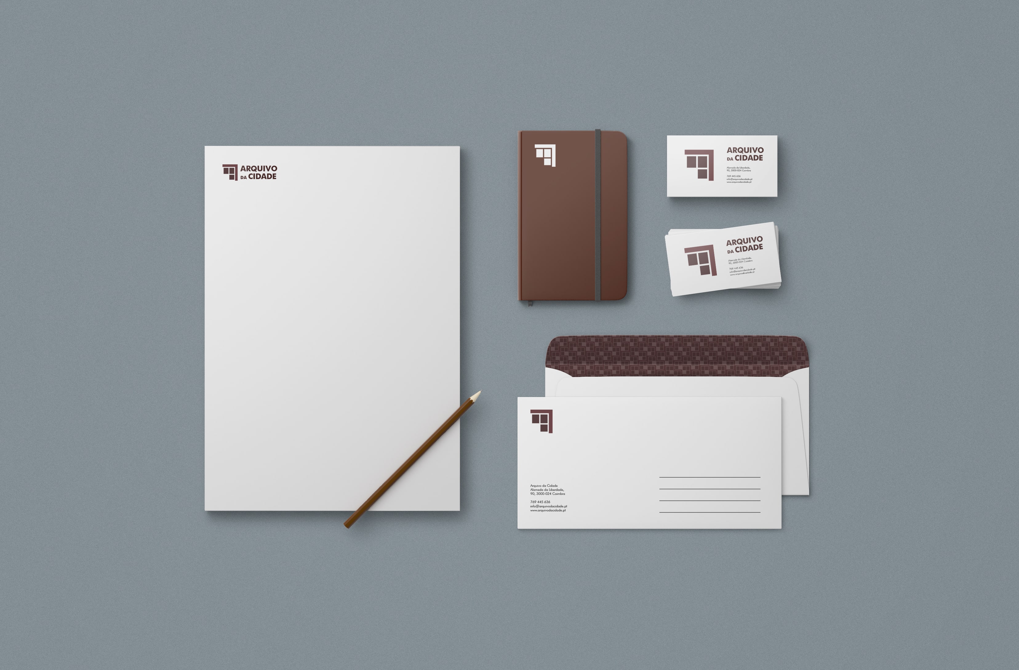 Stationery for Arquivo da Cidade.